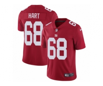 Men Nike New York Giants #68 Bobby Hart Red Alternate Vapor Untouchable Limited Player NFL Jersey