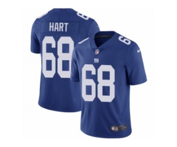 Men Nike New York Giants #68 Bobby Hart Royal Blue Team Color Vapor Untouchable Limited Player NFL Jersey