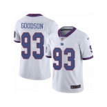 Men Nike New York Giants #93 B.J. Goodson Limited White Rush Vapor Untouchable NFL Jersey