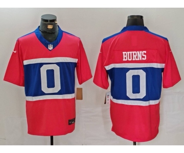 Men's New York Giants #0 Brian Burns Century Red Alternate Vapor FUSE Limited Stitched Jersey