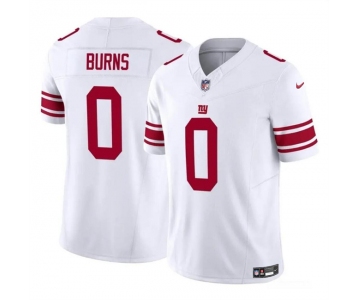 Men's New York Giants #0 Brian Burns White 2023 F.U.S.E. Vapor Untouchable Limited Football Stitched Jersey