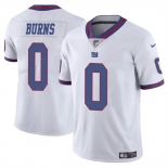 Men's New York Giants #0 Brian Burns White Limited Football Stitched Jersey