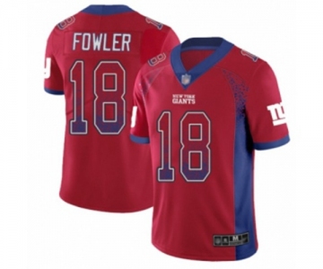 Men's New York Giants #18 Bennie Fowler Limited Red Rush Drift Fashion Football Jersey