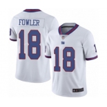 Men's New York Giants #18 Bennie Fowler Limited White Rush Vapor Untouchable Football Jersey