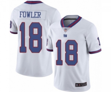 Men's New York Giants #18 Bennie Fowler Limited White Rush Vapor Untouchable Football Jersey