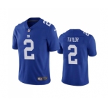 Men's New York Giants #2 Tyrod Taylor Royal Vapor Untouchable Limited Stitched Jersey