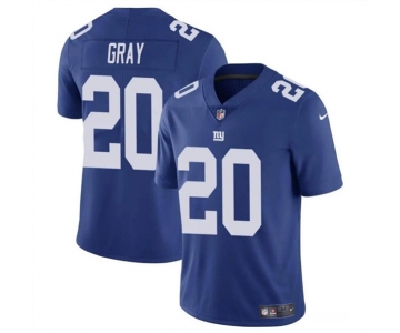 Men's New York Giants #20 Eric Gray Blue Vapor Untouchable Limited Football Stitched Jersey