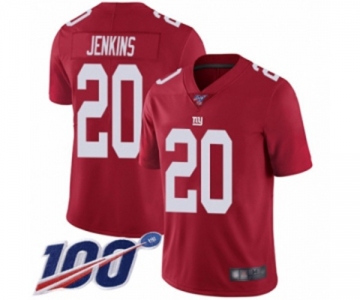 Men's New York Giants #20 Janoris Jenkins Red Limited Red Inverted Legend 100th Season Football Jersey