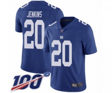 Men's New York Giants #20 Janoris Jenkins Royal Blue Team Color Vapor Untouchable Limited Player 100th Season Football Jersey