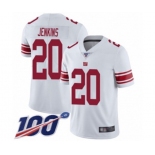 Men's New York Giants #20 Janoris Jenkins White Vapor Untouchable Limited Player 100th Season Football Jersey