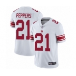 Men's New York Giants #21 Jabrill Peppers White Vapor Untouchable Limited Player Football Jersey