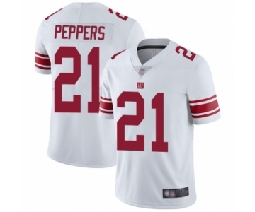 Men's New York Giants #21 Jabrill Peppers White Vapor Untouchable Limited Player Football Jersey