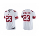 Men's New York Giants #23 Gary Brightwell White Vapor Untouchable Limited Stitched Jersey