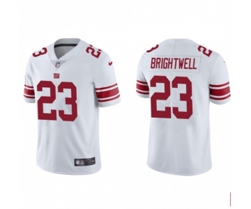 Men's New York Giants #23 Gary Brightwell White Vapor Untouchable Limited Stitched Jersey