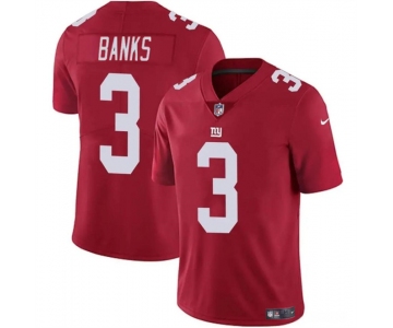 Men's New York Giants #3 Deonte Banks Red 2023 F.U.S.E. Vapor Untouchable Limited Football Stitched Jersey