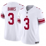 Men's New York Giants #3 Deonte Banks White 2023 F.U.S.E. Vapor Untouchable Limited Football Stitched Jersey