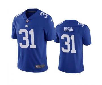 Men's New York Giants #31 Matt Breida Blue Vapor Untouchable Limited Stitched Jersey