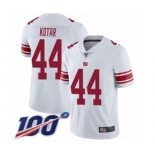 Men's New York Giants #44 Doug Kotar White Vapor Untouchable Limited Player 100th Season Football Jersey