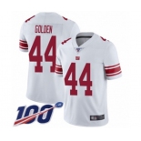 Men's New York Giants #44 Markus Golden White Vapor Untouchable Limited Player 100th Season Football Jersey