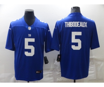 Men's New York Giants #5 Kayvon Thibodeaux 2022 Blue Vapor Untouchable Limited Stitched Jersey