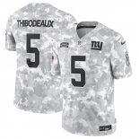 Men's New York Giants #5 Kayvon Thibodeaux 2024 Arctic Camo Salute To Service Limited Stitched Football Jersey