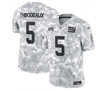 Men's New York Giants #5 Kayvon Thibodeaux 2024 Arctic Camo Salute To Service Limited Stitched Football Jersey