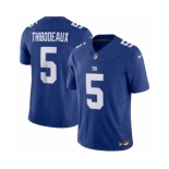 Men's New York Giants #5 Kayvon Thibodeaux Blue 2023 F.U.S.E. Vapor Untouchable Limited Stitched Jersey