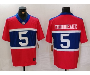 Men's New York Giants #5 Kayvon Thibodeaux Century Red Alternate Vapor F.U.S.E. Limited Football Stitched Jersey