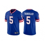 Men's New York Giants #5 Kayvon Thibodeaux Royal Vapor Untouchable Limited Stitched Jersey