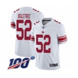 Men's New York Giants #52 Alec Ogletree White Vapor Untouchable Limited Player 100th Season Football Jersey