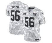 Men's New York Giants #56 Lawrence Taylor 2024 Arctic Camo Salute To Service Limited Stitched Football Jersey