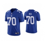 Men's New York Giants #70 Evan Neal Blue Vapor Untouchable Limited Stitched Jersey