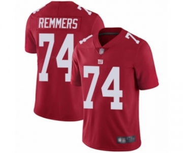 Men's New York Giants #74 Mike Remmers Red Limited Red Inverted Legend Football Jersey