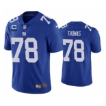 Men's New York Giants #78 Andrew Thomas Blue With C Patch Vapor Untouchable Limited Stitched Jersey