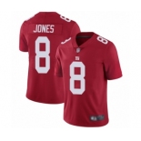 Men's New York Giants #8 Daniel Jones Red Alternate Vapor Untouchable Limited Player Football Jersey