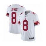 Men's New York Giants #8 Daniel Jones White Vapor Untouchable Limited Player Football Jersey