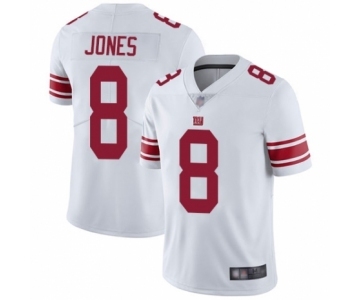 Men's New York Giants #8 Daniel Jones White Vapor Untouchable Limited Player Football Jersey