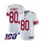 Men's New York Giants #80 Phil McConkey White Vapor Untouchable Limited Player 100th Season Football Jersey