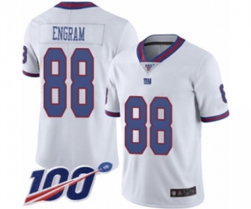 Men's New York Giants #88 Evan Engram Limited White Rush Vapor Untouchable 100th Season Football Jersey