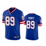 Men's New York Giants #89 Kadarius Toney Royal Vapor Untouchable Classic Retired Player Stitched Jersey