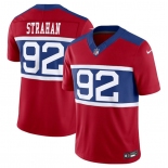 Men's New York Giants #92 Michael Strahan Century Red Alternate Vapor F.U.S.E. Limited Football Stitched Jersey