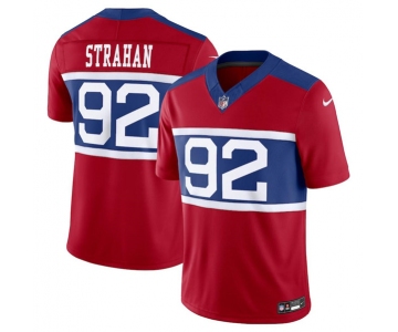 Men's New York Giants #92 Michael Strahan Century Red Alternate Vapor F.U.S.E. Limited Football Stitched Jersey