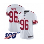 Men's New York Giants #96 Kareem Martin White Vapor Untouchable Limited Player 100th Season Football Jersey