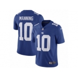 Men's Nike New York Giants #10 Eli Manning Vapor Untouchable Limited Royal Blue Team Color NFL Jersey