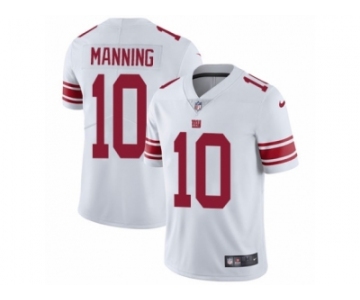 Men's Nike New York Giants #10 Eli Manning Vapor Untouchable Limited White NFL Jersey