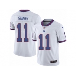 Men's Nike New York Giants #11 Phil Simms Limited White Rush NFL Jersey