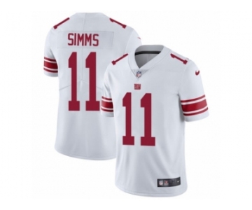 Men's Nike New York Giants #11 Phil Simms Vapor Untouchable Limited White NFL Jersey