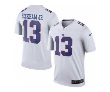 Men's Nike New York Giants #13 Odell Beckham Jr White Color Rush Limited Jerseys