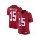 Men's Nike New York Giants #15 Brandon Marshall Vapor Untouchable Limited Red Alternate NFL Jersey