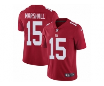 Men's Nike New York Giants #15 Brandon Marshall Vapor Untouchable Limited Red Alternate NFL Jersey